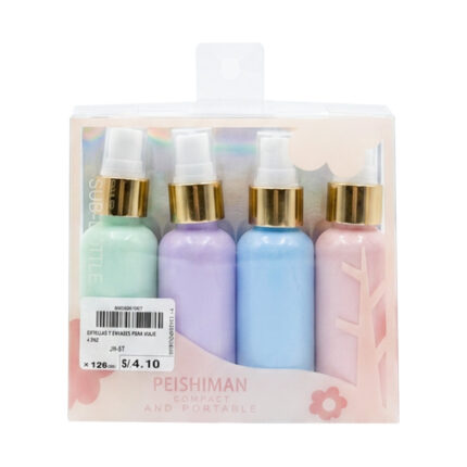 SET DE BOTELLAS Y ENVASES PARA VIAJE DE 4 PCS - JH-57