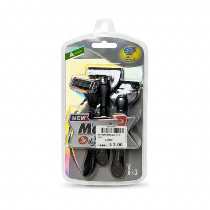 AFEITADORAS DESECHABLES SET DE 3 PCS - A3P3801