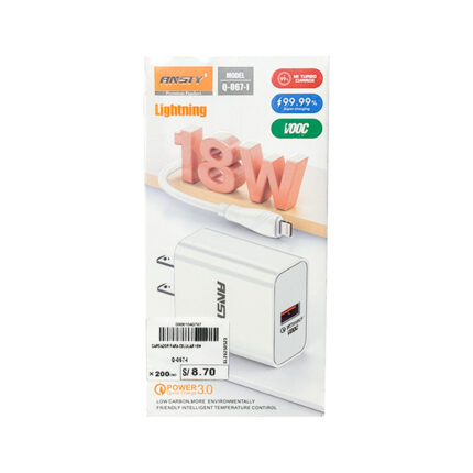 CARGADOR PARA CELULAR 18W - Q-067-I
